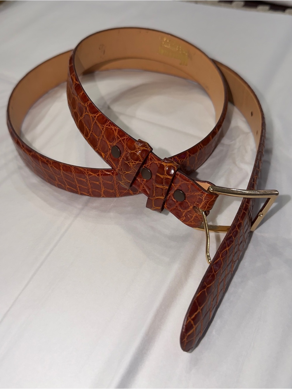 Size 42 WEHMEIER’S Alligator Belt